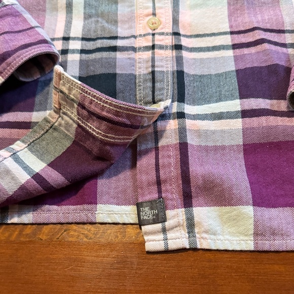 The North Face Purple Plaid Casual Shirt - Picture 3 of 5